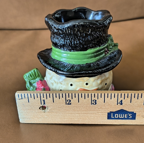 Vintage Yankee Candle Snowman Tealight Holder - Picture 9 of 11